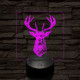 A csodaszarvas 7 színű valósághű 3D led lámpa