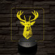 A csodaszarvas 7 színű valósághű 3D led lámpa