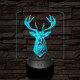 A csodaszarvas 7 színű valósághű 3D led lámpa