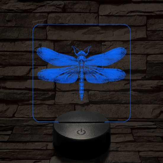 A szitakötő ruhája 7 színű valósághű 3D led lámpa