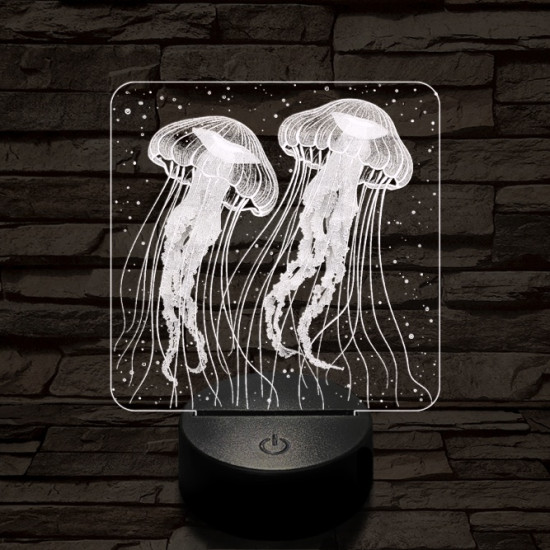 Medúzapár 7 színű valósághű 3D led lámpa