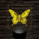 Pillangó szárnyalás 7 színű valósághű 3D led lámpa