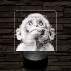 Fohászkodó maki 7 színű valósághű 3D led lámpa