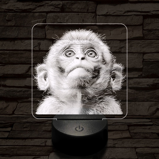 Fohászkodó maki 7 színű valósághű 3D led lámpa