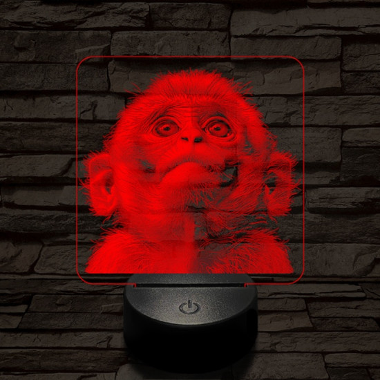 Fohászkodó maki 7 színű valósághű 3D led lámpa