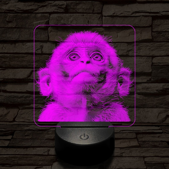 Fohászkodó maki 7 színű valósághű 3D led lámpa