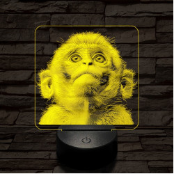 Fohászkodó maki 7 színű valósághű 3D led lámpa