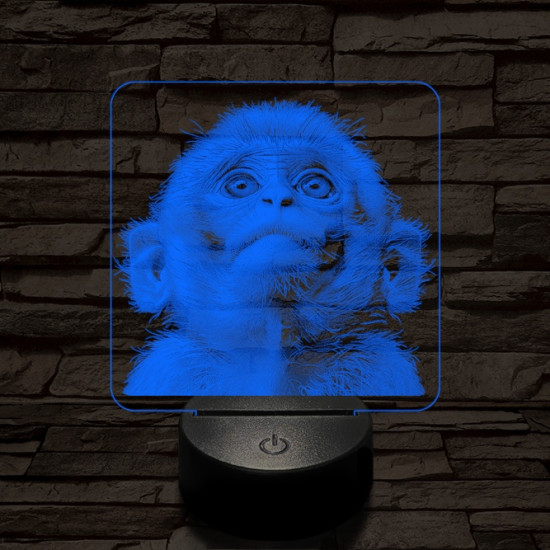 Fohászkodó maki 7 színű valósághű 3D led lámpa