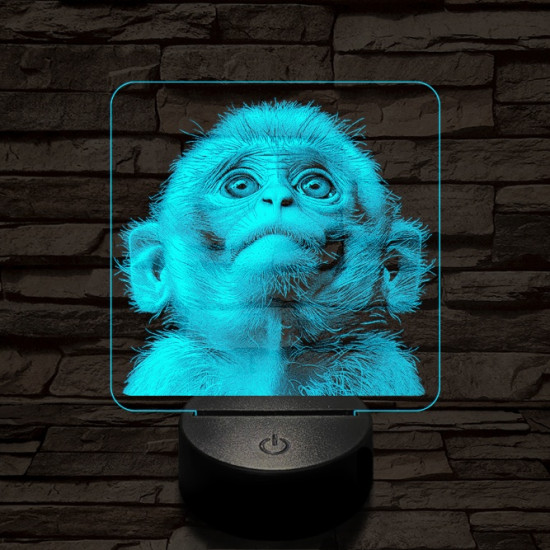 Fohászkodó maki 7 színű valósághű 3D led lámpa