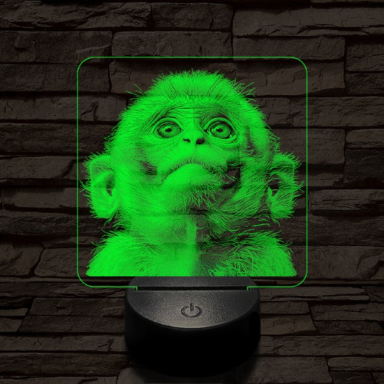 Fohászkodó maki 7 színű valósághű 3D led lámpa