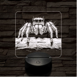 Ugrópók 7 színű valósághű 3D led lámpa