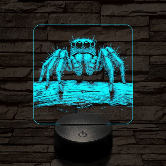 Ugrópók 7 színű valósághű 3D led lámpa
