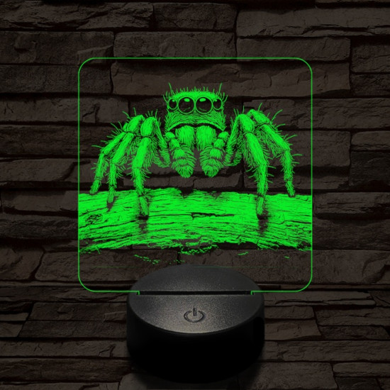 Ugrópók 7 színű valósághű 3D led lámpa