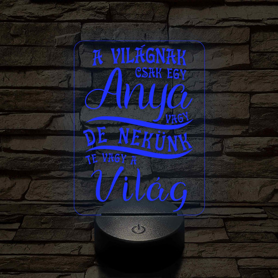 A világnak csak egy anya vagy – 7 színű, színváltós 3D LED lámpa