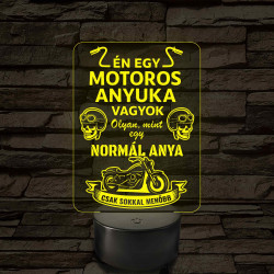 Motoros anyuka - 7 színű, színváltós 3D led lámpa