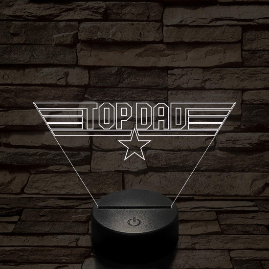 TOP DAD 7 színű 3D led lámpa