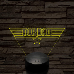 TOP DAD 7 színű 3D led lámpa