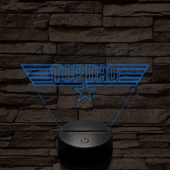 TOP DAD 7 színű 3D led lámpa
