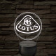 Lotus logó – 7 színű, színváltós LED lámpa