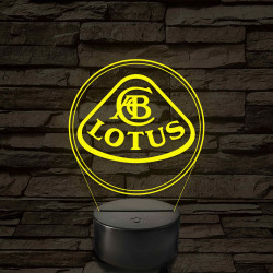Lotus logó – 7 színű, színváltós LED lámpa