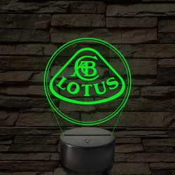Lotus logó – 7 színű, színváltós LED lámpa