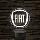Fiat logó – 7 színű, színváltós LED lámpa
