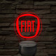Fiat logó – 7 színű, színváltós LED lámpa