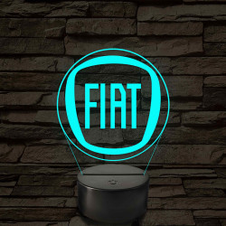 Fiat logó – 7 színű, színváltós LED lámpa