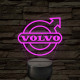 Volvo logó – 7 színű, színváltós LED lámpa