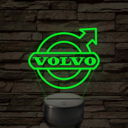 Volvo logó – 7 színű, színváltós LED lámpa