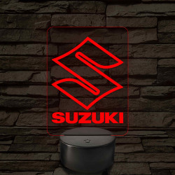 Suzuki logó – 7 színű, színváltós LED lámpa