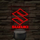 Suzuki logó – 7 színű, színváltós LED lámpa