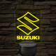 Suzuki logó – 7 színű, színváltós LED lámpa