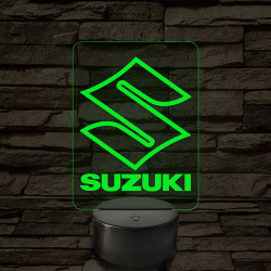 Suzuki logó – 7 színű, színváltós LED lámpa