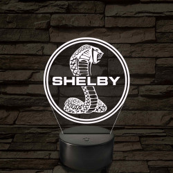 Shelby logó – 7 színű, színváltós LED lámpa
