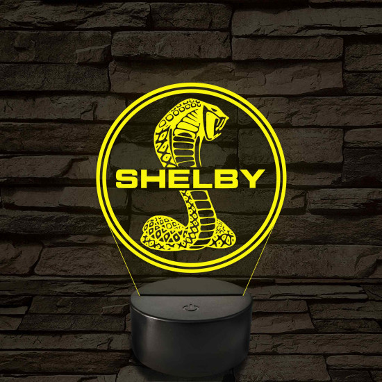 Shelby logó – 7 színű, színváltós LED lámpa