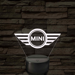 Mini logó – 7 színű, színváltós LED lámpa