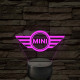 Mini logó – 7 színű, színváltós LED lámpa
