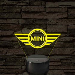 Mini logó – 7 színű, színváltós LED lámpa