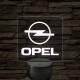 Opel logó – 7 színű, színváltós LED lámpa