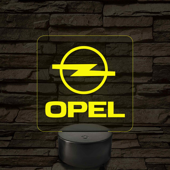 Opel logó – 7 színű, színváltós LED lámpa