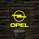 Opel logó – 7 színű, színváltós LED lámpa
