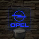 Opel logó – 7 színű, színváltós LED lámpa