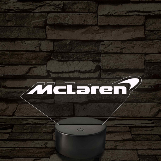 McLaren logó – 7 színű, színváltós LED lámpa