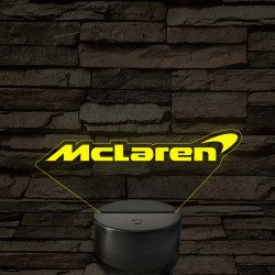 McLaren logó – 7 színű, színváltós LED lámpa