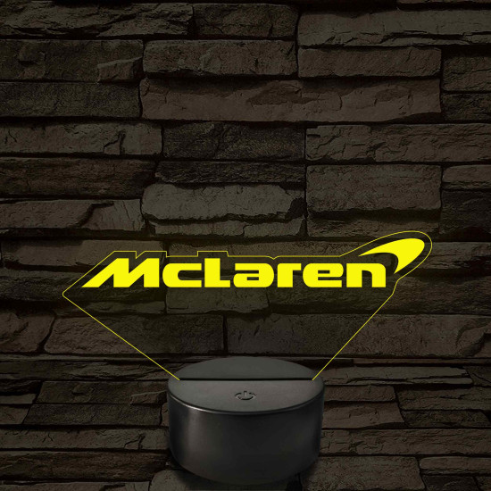 McLaren logó – 7 színű, színváltós LED lámpa