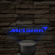 McLaren logó – 7 színű, színváltós LED lámpa