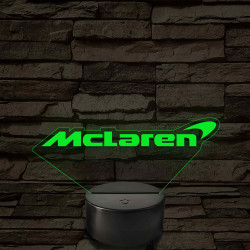McLaren logó – 7 színű, színváltós LED lámpa
