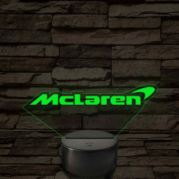 McLaren logó – 7 színű, színváltós LED lámpa