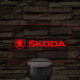 Skoda logó – 7 színű, színváltós LED lámpa